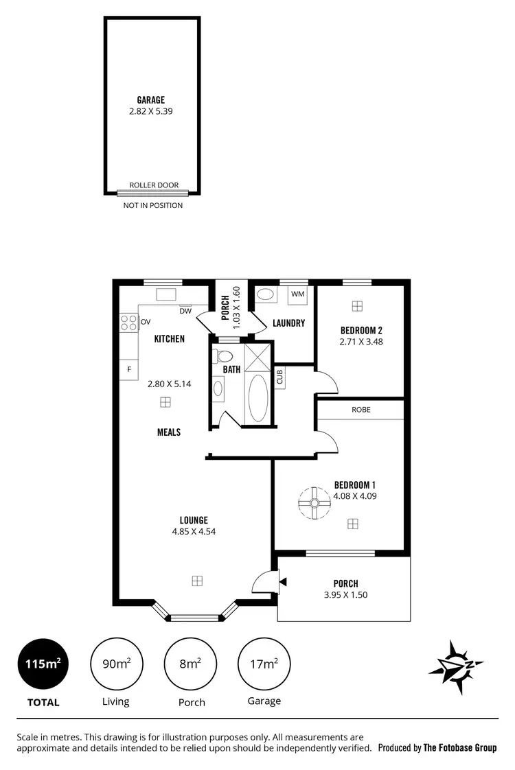 Floorplan of Homely unit listing, 1/27 Richardson Avenue, Glenelg North SA 5045