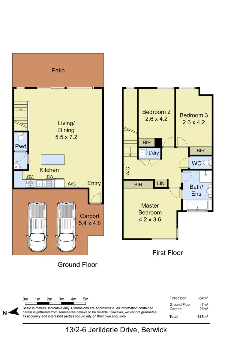 Floorplan of Homely townhouse listing, 13/2-6 Jerilderie Drive, Berwick VIC 3806