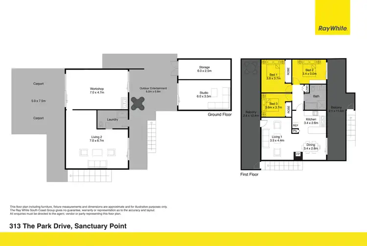 Floorplan of Homely house listing, 313 The Park Drive, Sanctuary Point NSW 2540
