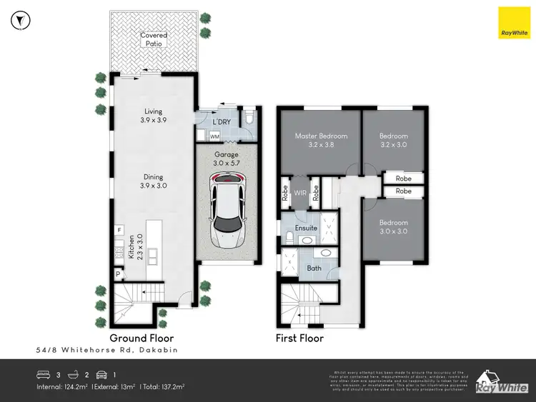 Floorplan of Homely townhouse listing, 54/8 Whitehorse Road, Dakabin QLD 4503