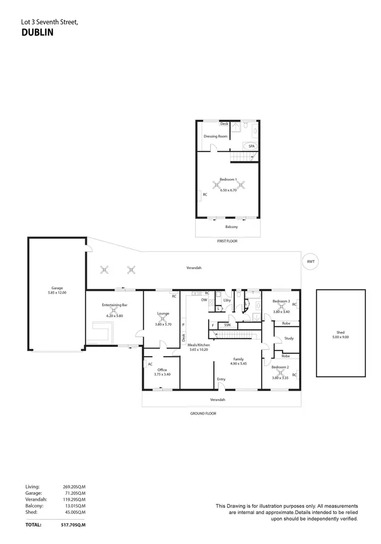 Floorplan of Homely house listing, Lot 3 Seventh Street, Dublin SA 5501