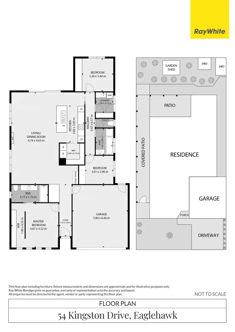 Floorplan of Homely house listing, 54 Kingston Drive, Eaglehawk VIC 3556