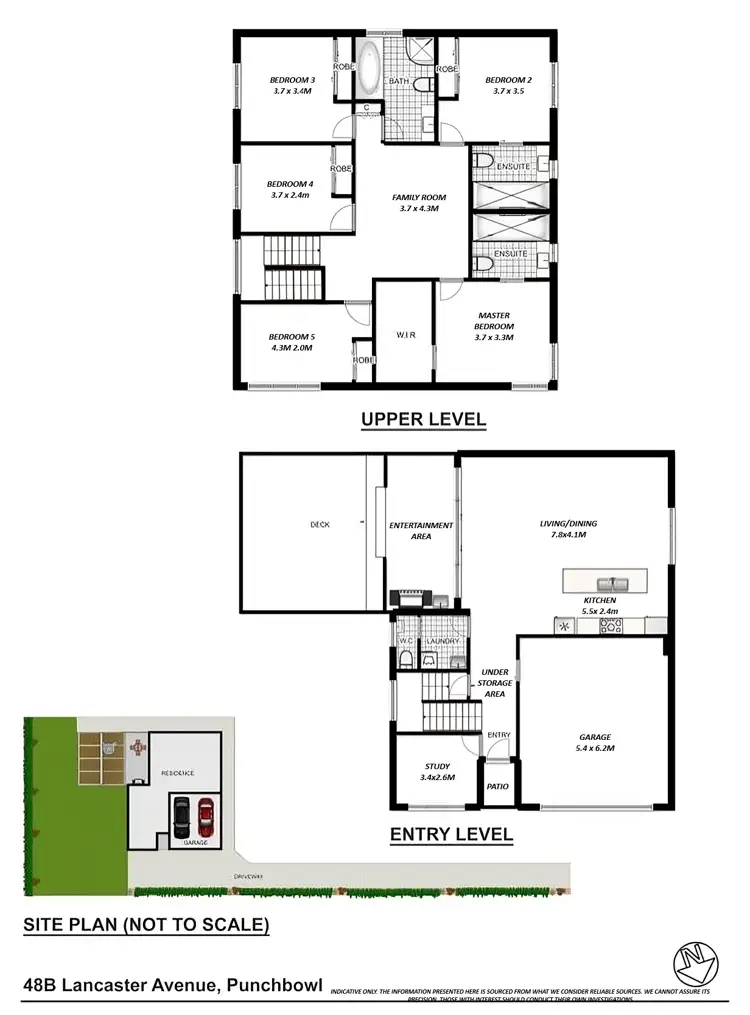 Floorplan of Homely house listing, 48B Lancaster Avenue, Punchbowl NSW 2196