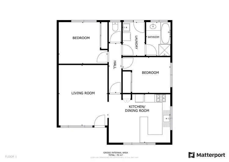 Floorplan of Homely block of units listing, 1, 2 and 3/104 Beveridge Street, Swan Hill VIC 3585