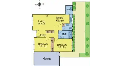 Floorplan of Homely house listing, 2/41 Swan Walk, Chelsea VIC 3196