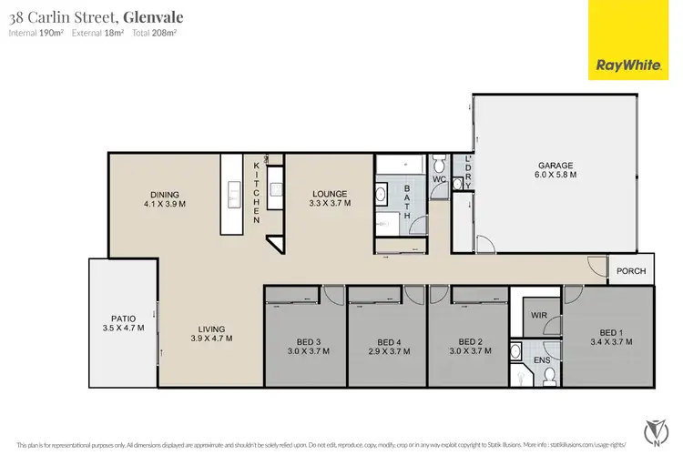 Floorplan of Homely house listing, 38 Carlin Street, Glenvale QLD 4350