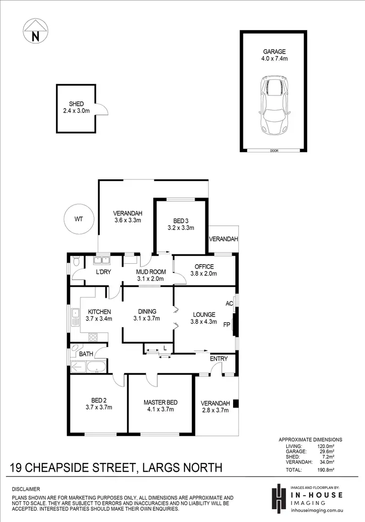 Floorplan of Homely house listing, 19 Cheapside Street, Largs North SA 5016