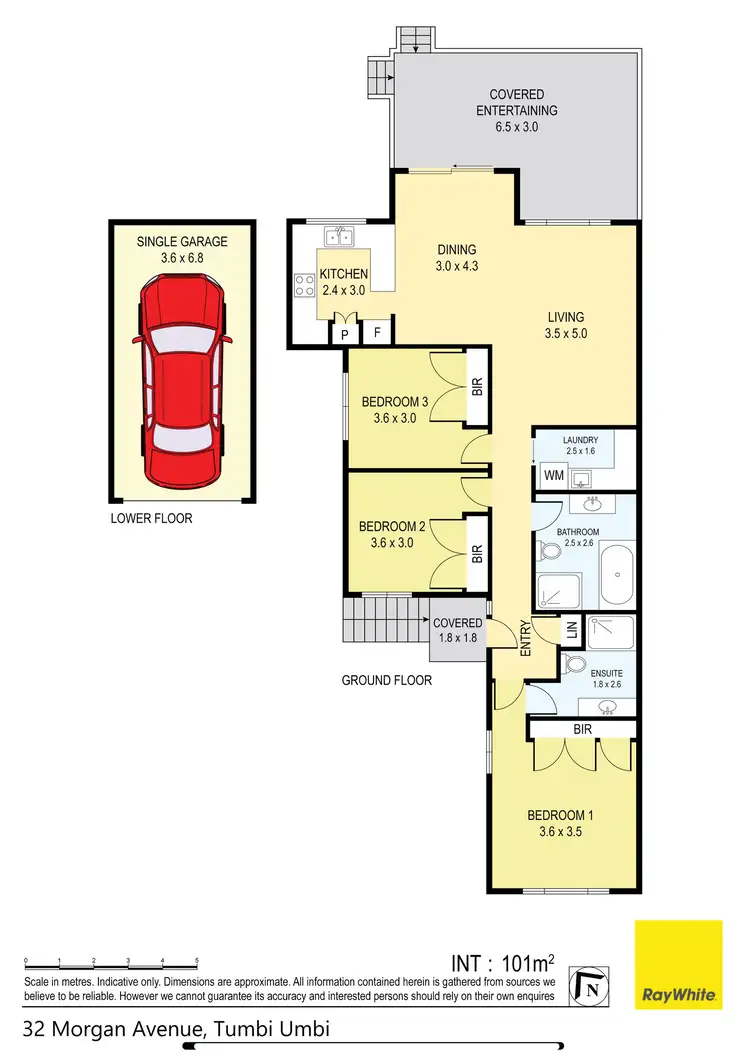 Floorplan of Homely semi-detached listing, 32 Morgan Avenue, Tumbi Umbi NSW 2261