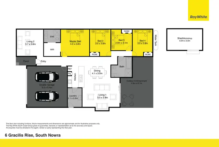 Floorplan of Homely house listing, 6 Gracilis Rise, South Nowra NSW 2541