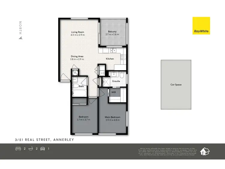 Floorplan of Homely unit listing, 3/51 Real Street, Annerley QLD 4103