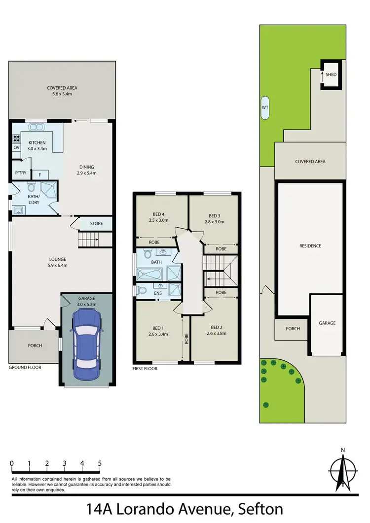 Floorplan of Homely semi-detached listing, 14A Lorando Avenue, Sefton NSW 2162
