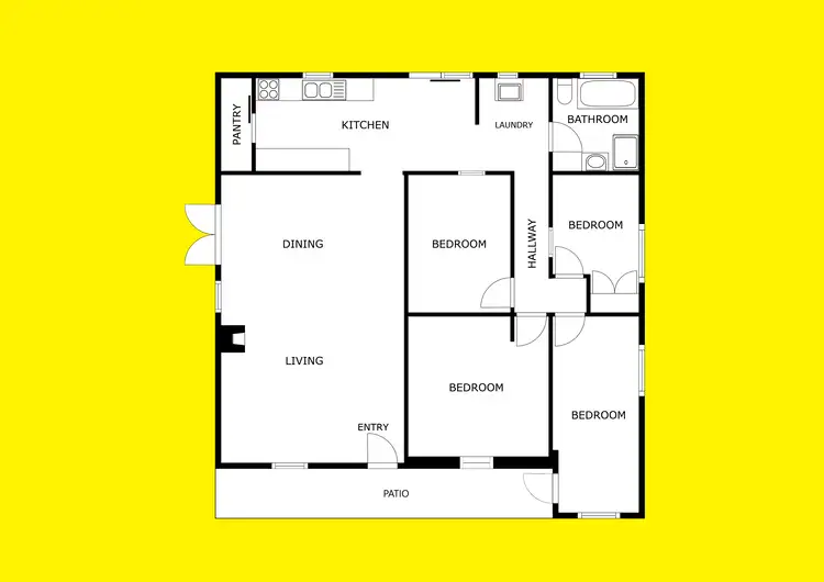 Floorplan of Homely house listing, 3 Hassell Street, Irymple VIC 3498