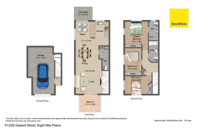 Floorplan of Homely townhouse listing, 51/228 Gaskell Street, Eight Mile Plains QLD 4113