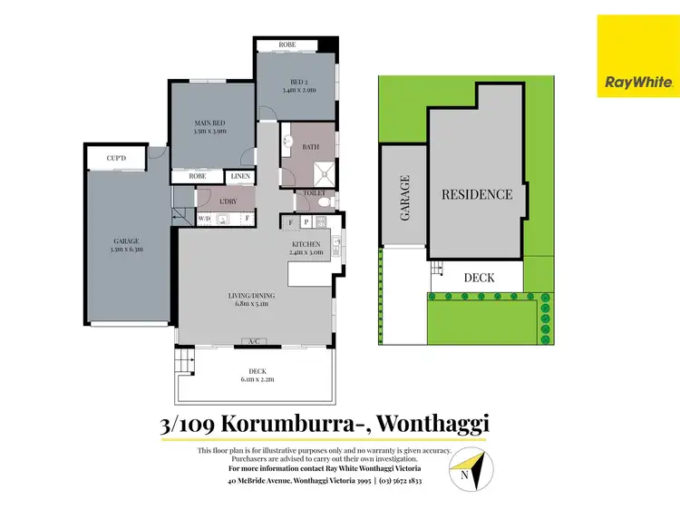 Floorplan of Homely unit listing, 3/109 Korumburra Road, Wonthaggi VIC 3995