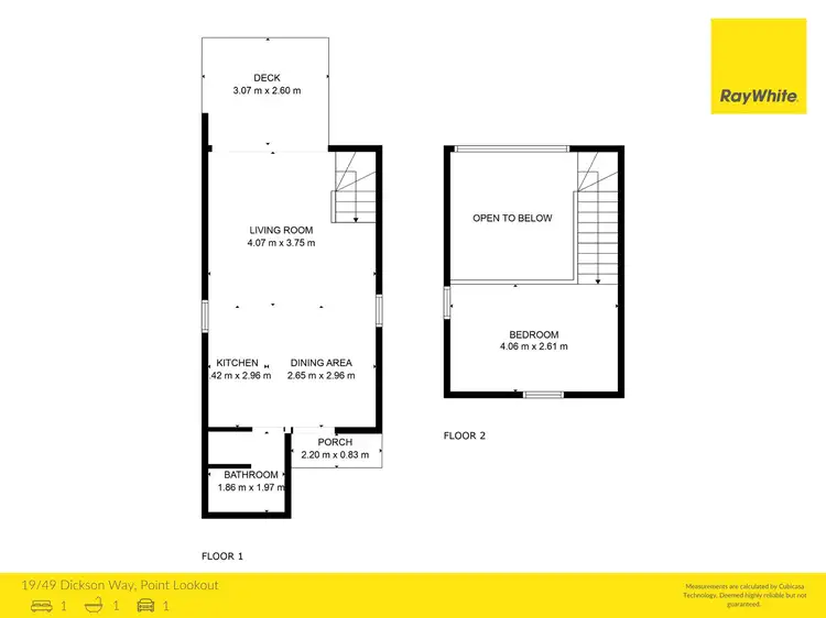 Floorplan of Homely villa listing, 19/49 Dickson Way, Point Lookout QLD 4183