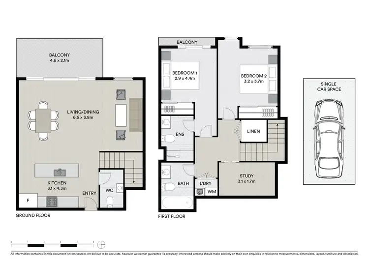 Floorplan of Homely apartment listing, 205/15 Brodie Spark Drive, Wolli Creek NSW 2205