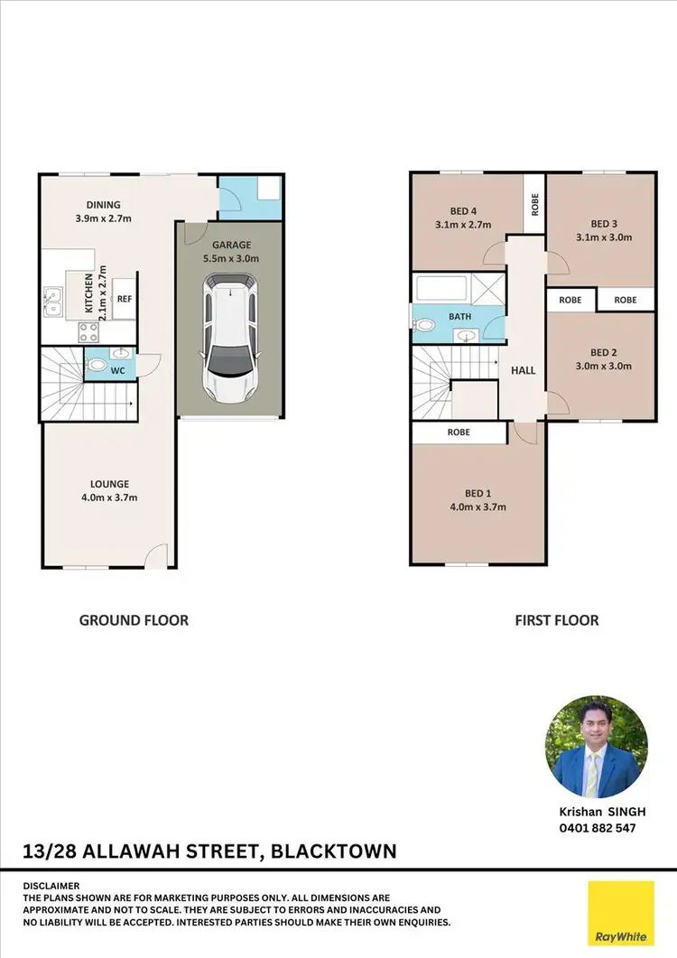 Floorplan of Homely townhouse listing, 13/28 Allawah Street, Blacktown NSW 2148