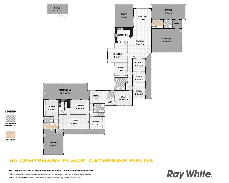 Floorplan of Homely house listing, 50 Centenary Place, Catherine Field NSW 2557
