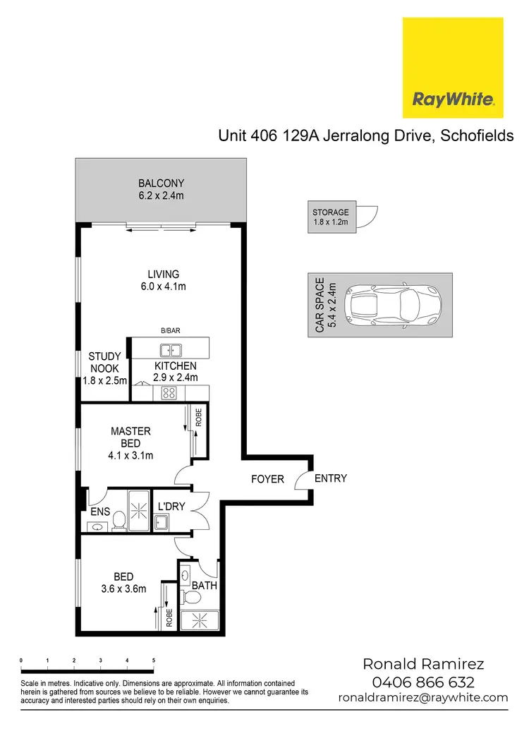 Floorplan of Homely apartment listing, 406/129A Jerralong Drive, Schofields NSW 2762