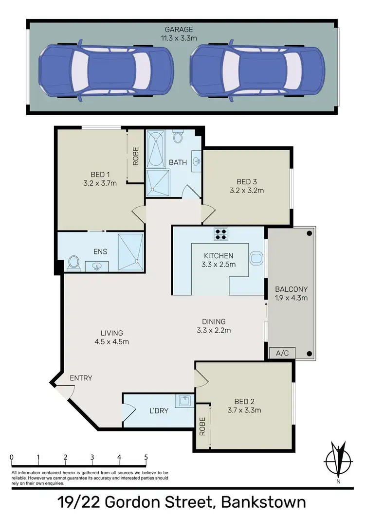 Floorplan of Homely unit listing, 19/22-26 Gordon Street, Bankstown NSW 2200