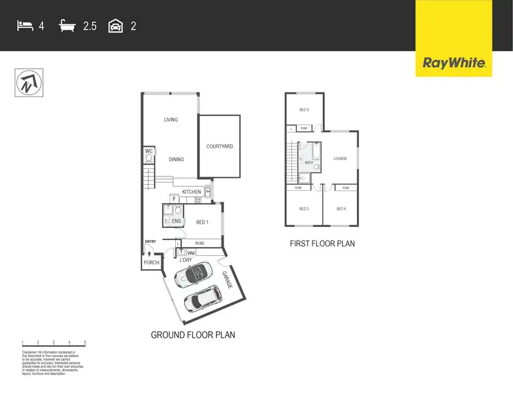 Floorplan of Homely townhouse listing, 18B Willyama Place, Flynn ACT 2615