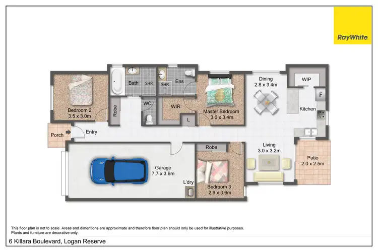 Floorplan of Homely house listing, 6 Killara Boulevard, Logan Reserve QLD 4133
