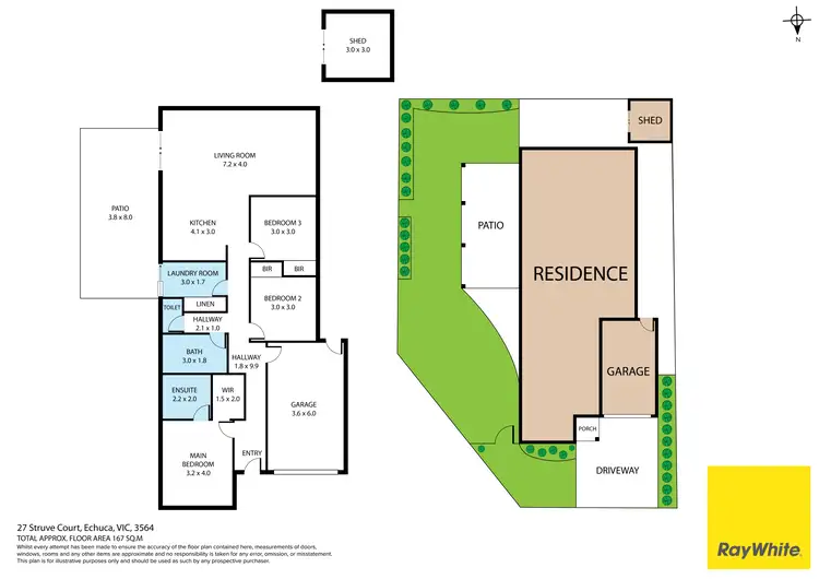 Floorplan of Homely house listing, 27 Struve Court, Echuca VIC 3564