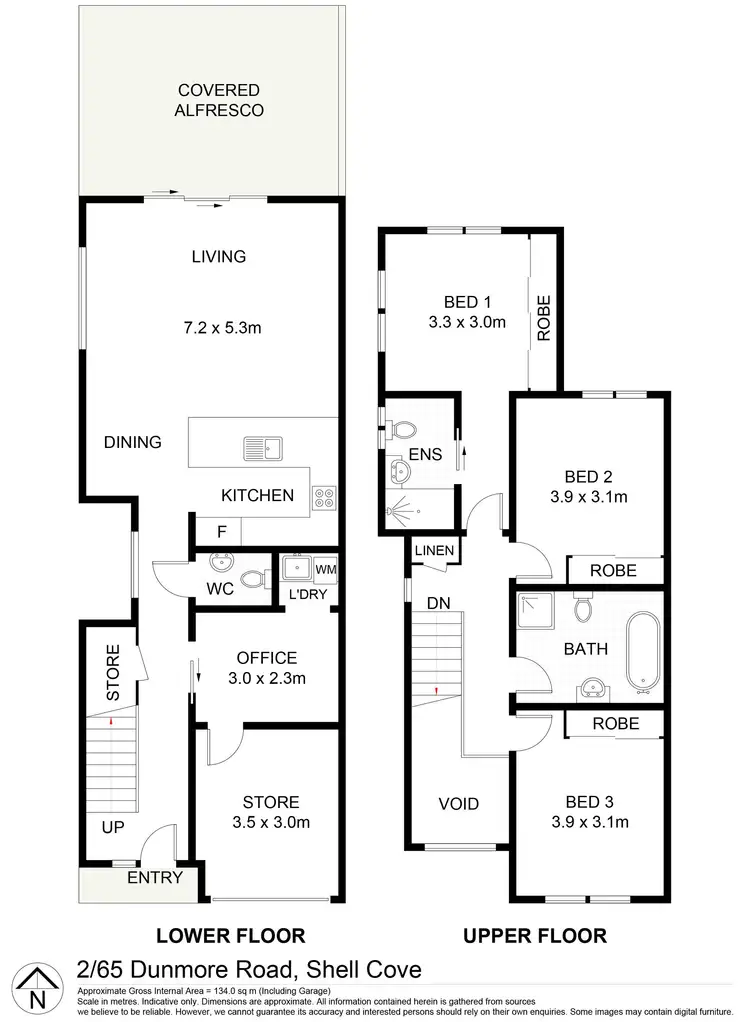 Floorplan of Homely house listing, 2/65 Dunmore Road, Shell Cove NSW 2529