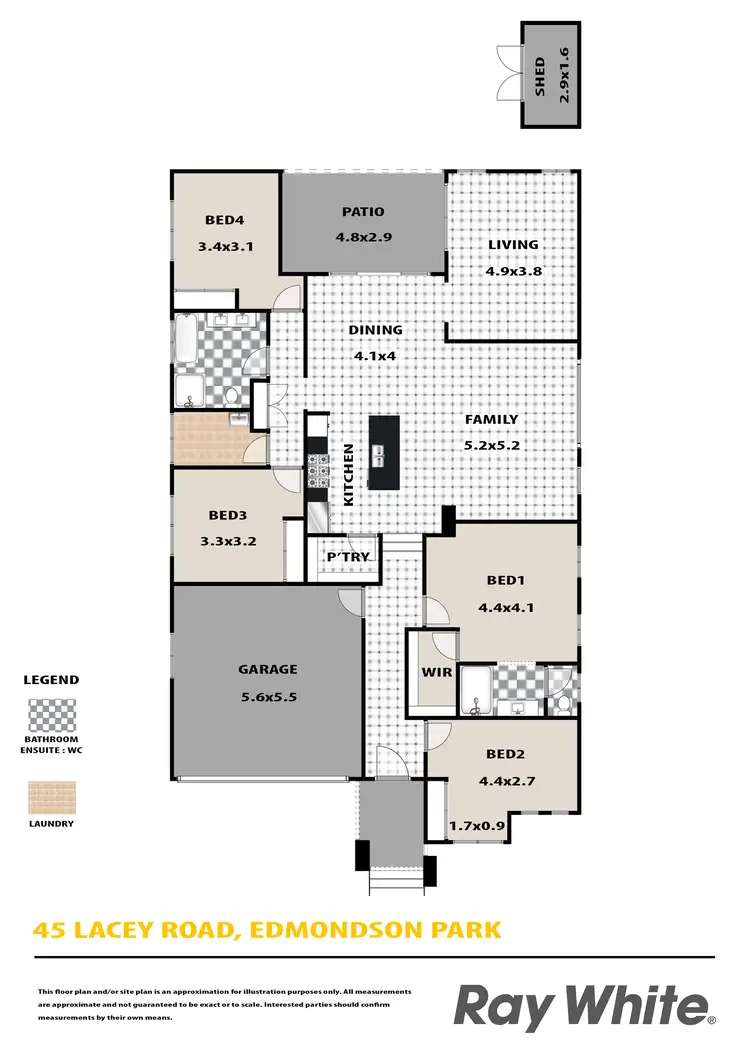 Floorplan of Homely house listing, 45 Lacey Road, Edmondson Park NSW 2174