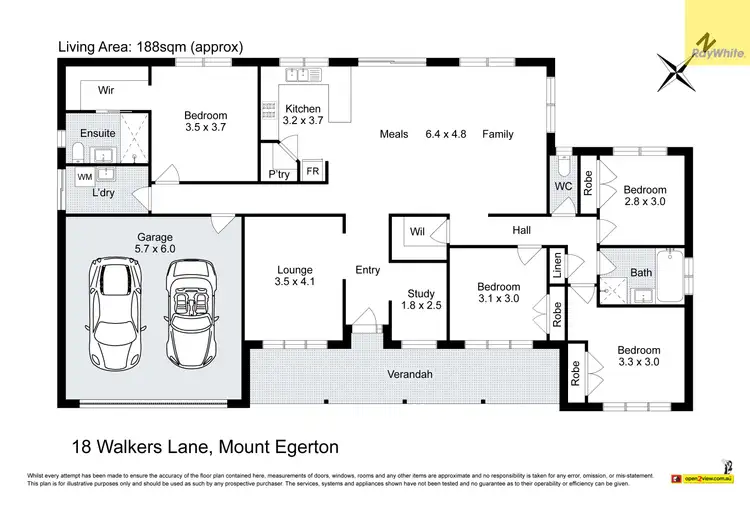 Floorplan of Homely house listing, 18 Walkers Lane, Mount Egerton VIC 3352