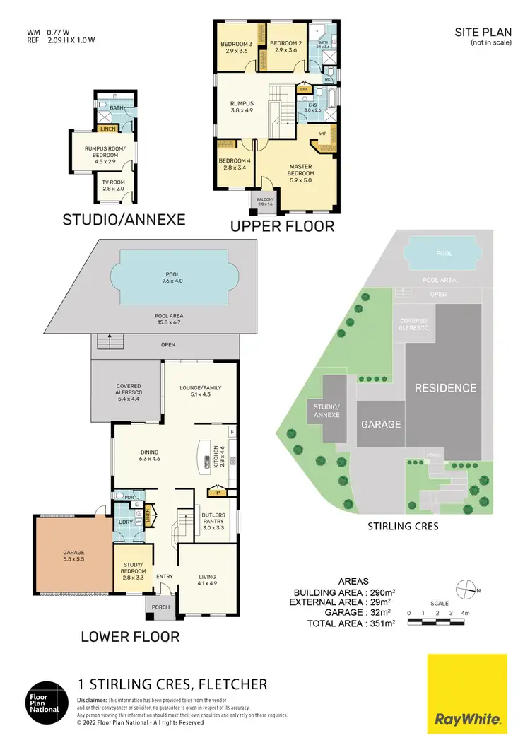 Floorplan of Homely house listing, 1 Stirling Crescent, Fletcher NSW 2287