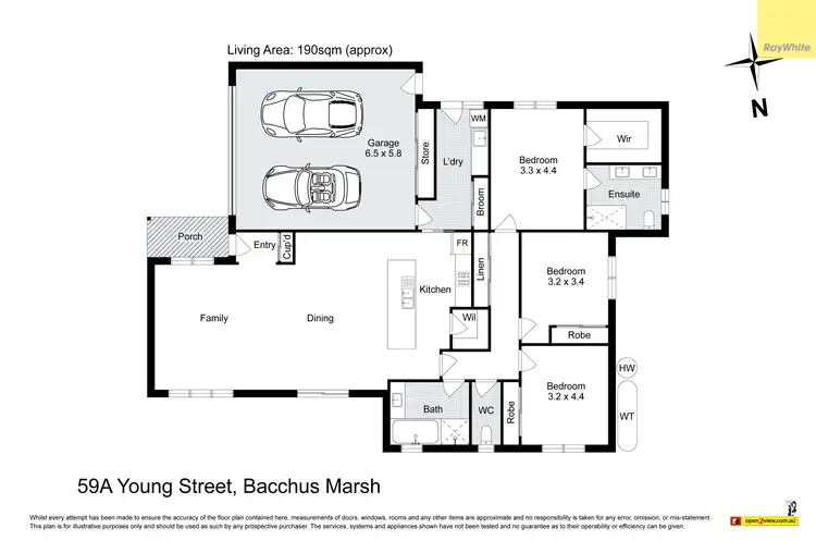 Floorplan of Homely house listing, 59A Young Street, Bacchus Marsh VIC 3340
