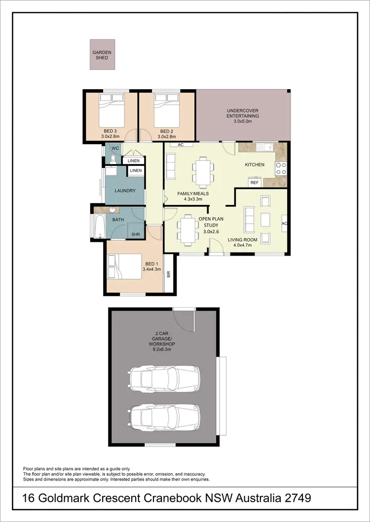 Floorplan of Homely house listing, 16 Goldmark Crescent, Cranebrook NSW 2749