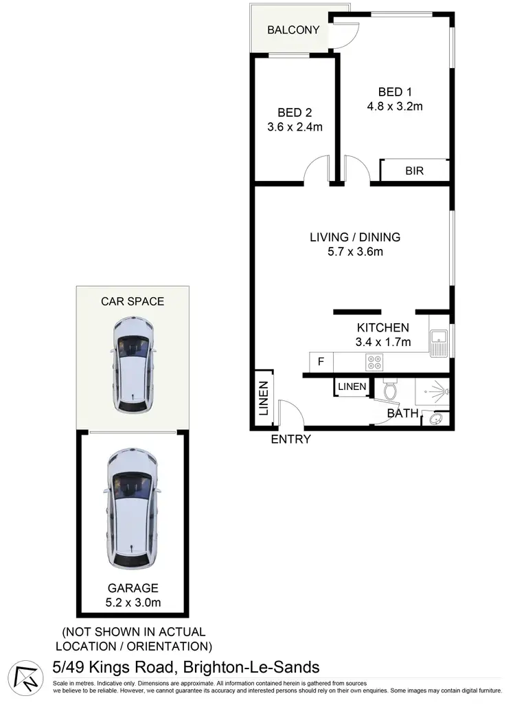 Floorplan of Homely unit listing, 5/49 Kings Road, Brighton-Le-Sands NSW 2216