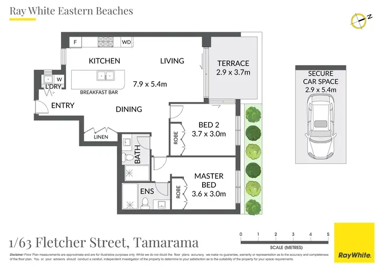 Floorplan of Homely apartment listing, 1/63 Fletcher Street, Tamarama NSW 2026