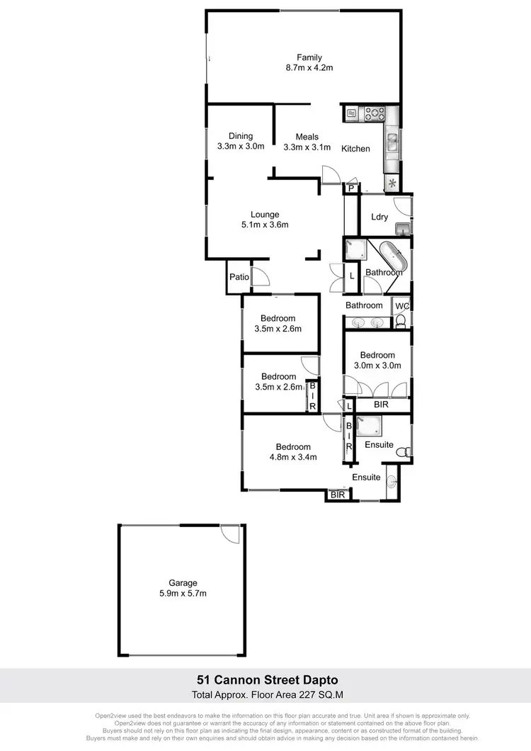 Floorplan of Homely other listing, 51 Cannon Street, Dapto NSW 2530