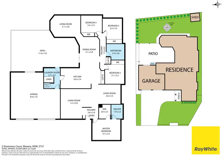 Floorplan of Homely house listing, 2 Stromness Court, Moama NSW 2731