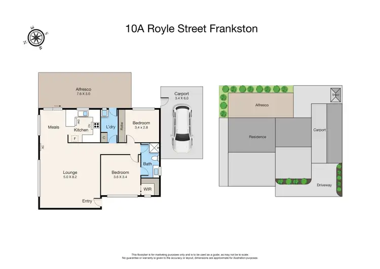 Floorplan of Homely house listing, 10A Royle Street, Frankston VIC 3199