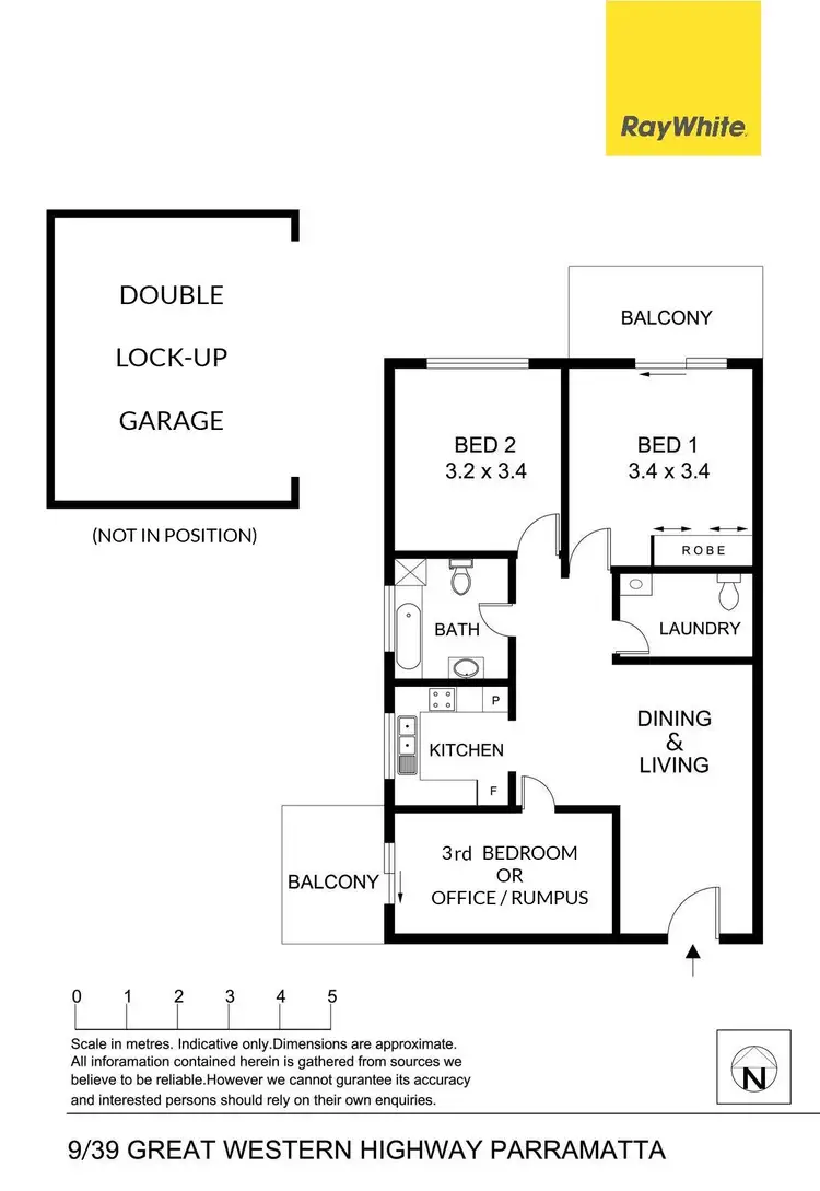Floorplan of Homely unit listing, 9/39 Great Western Highway, Parramatta NSW 2150