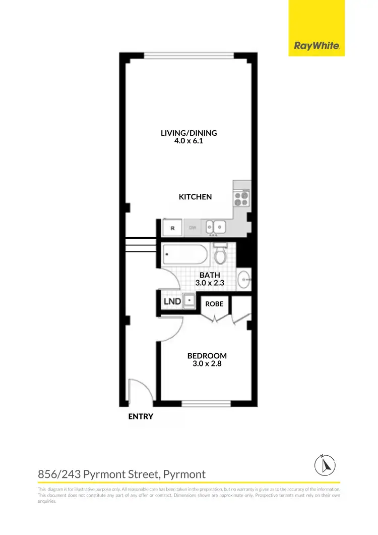 Floorplan of Homely apartment listing, 856/243 Pyrmont Street, Pyrmont NSW 2009