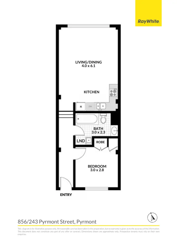 Floorplan of Homely apartment listing, 856/243 Pyrmont Street, Pyrmont NSW 2009