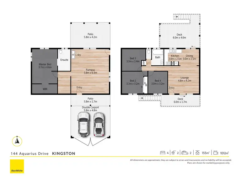 Floorplan of Homely house listing, 144 Aquarius Drive, Kingston QLD 4114