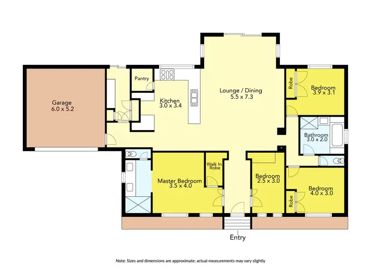 Floorplan of Homely house listing, 2014 Glenelg Highway, Scarsdale VIC 3351