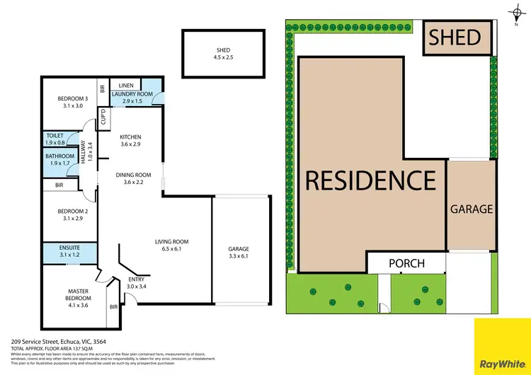 Floorplan of Homely house listing, 209 Service Street, Echuca VIC 3564