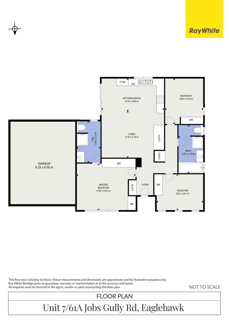 Floorplan of Homely house listing, 7/61A Jobs Gully Road, Eaglehawk VIC 3556