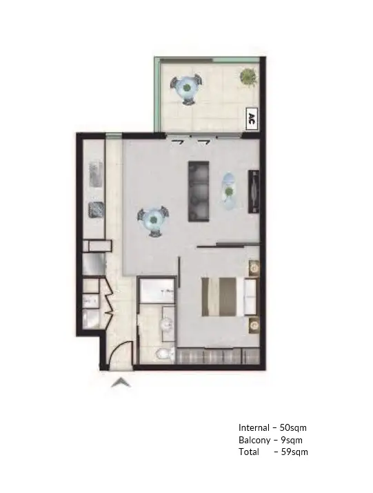 Floorplan of Homely unit listing, 23/27 Manning Street, Milton QLD 4064