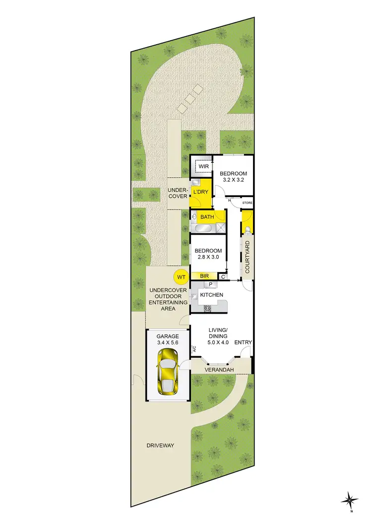 Floorplan of Homely unit listing, 1/41 Hindle Street, Grovedale VIC 3216