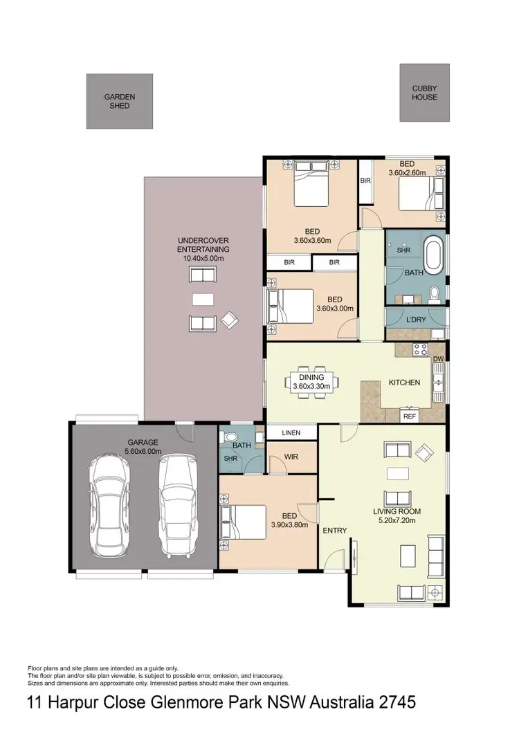 Floorplan of Homely house listing, 11 Harpur Close, Glenmore Park NSW 2745