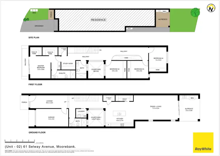 Floorplan of Homely semi-detached listing, 61B Selway Avenue, Moorebank NSW 2170