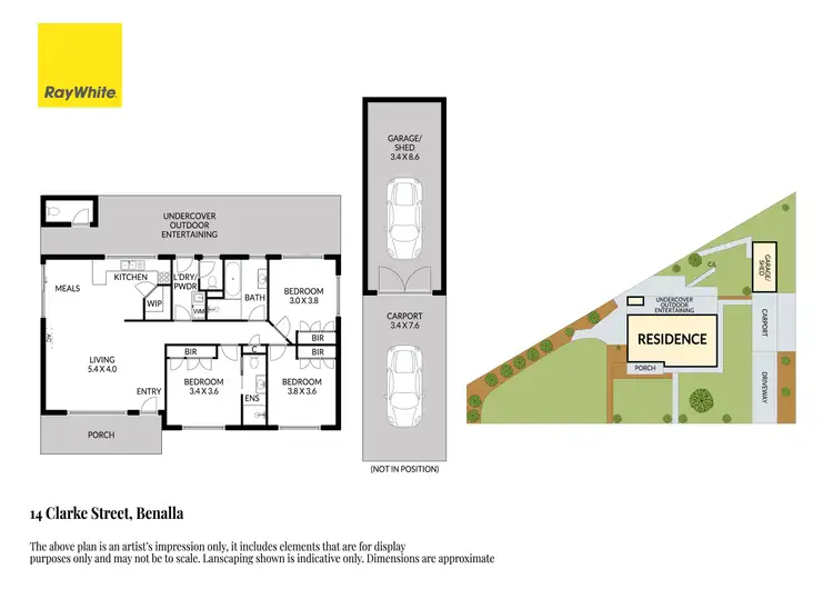 Floorplan of Homely house listing, 14 Clarke Street, Benalla VIC 3672
